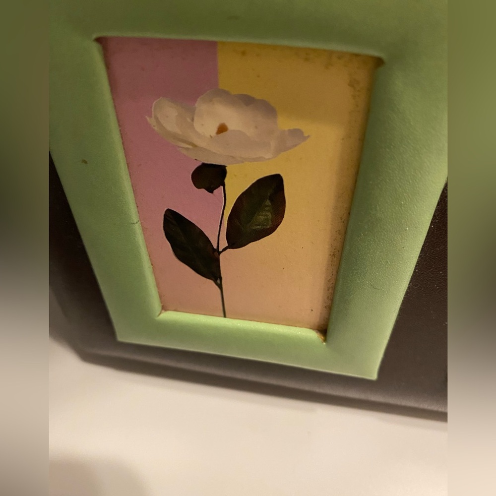 Hand Painted Vintage Jewelry Box: 12x5x4 - Picture 3 of 12